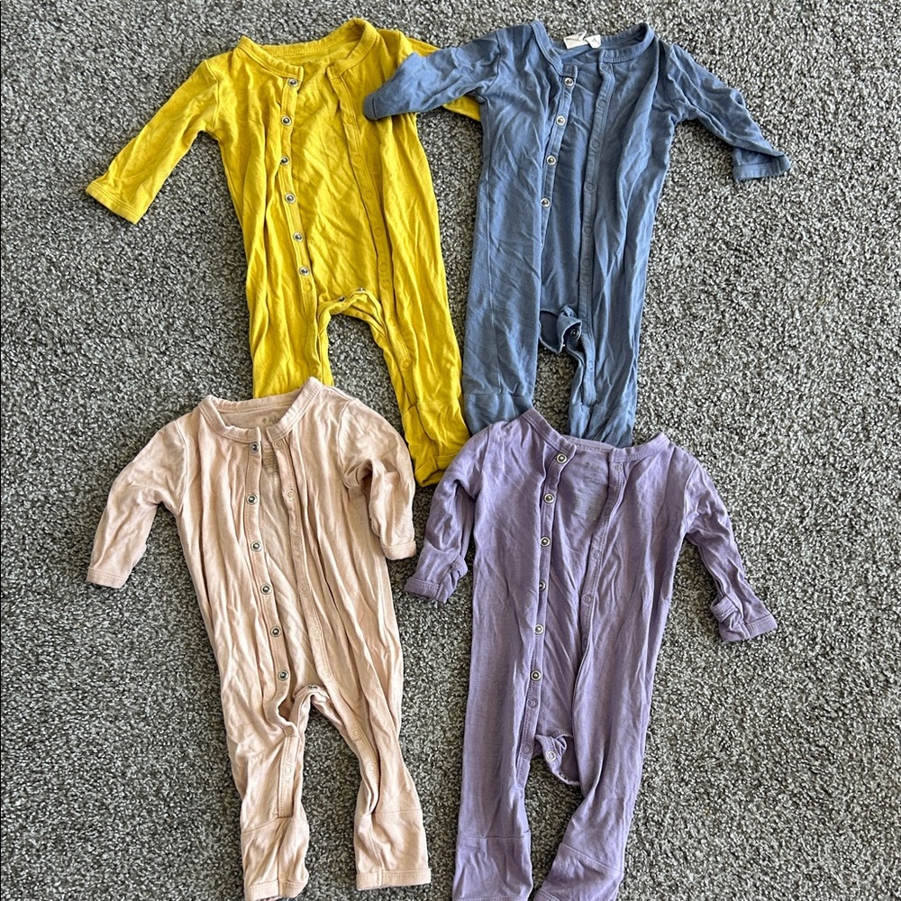Kyte baby button romper set newborn